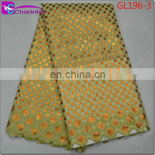 High Quality African French Organza Lace GL196 photo-4