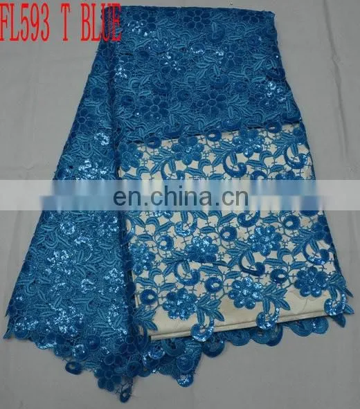 High Quality Wholesale/retail Lace Fabric/best Price African Cord Guipure Embroidery Lace(FL593)in Stock/sales Well photo-5