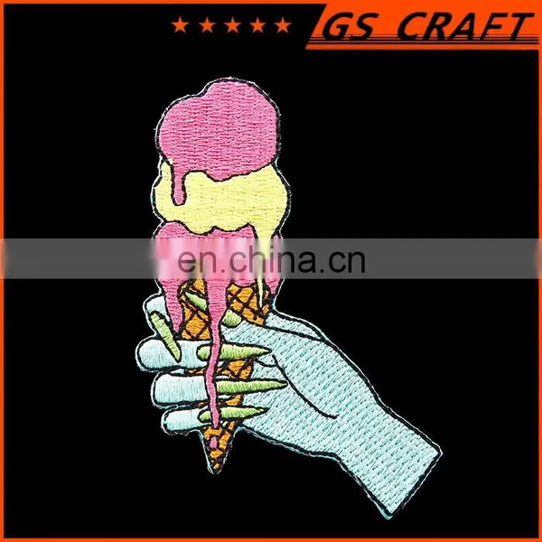 Customized Hot-cut Border Ice Cream Embroidery Patch photo-5