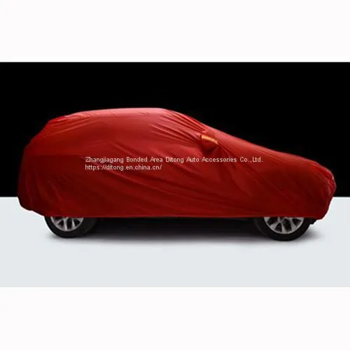 Red Color 190T Polyester SUV Waterproof Car Covers photo-4