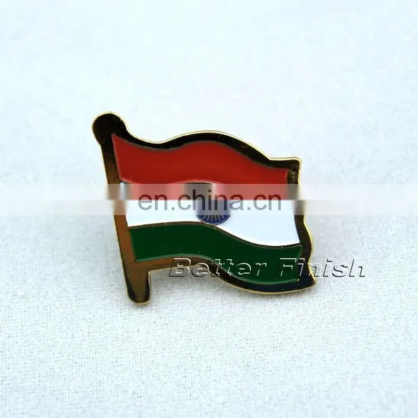 Custom Wholesale Superior Quality National Flag Pin Badge