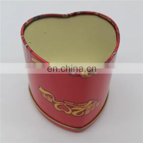 Red Heart Shape Gift Chocolate Box Metal Tin Wholesale photo-3