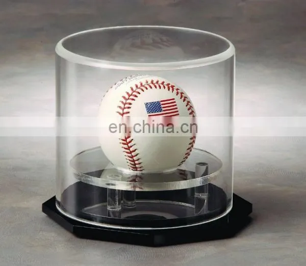 Single Baseball/Hockey Puck /Single Bobblehead Acrylic Display Circle Case photo-2