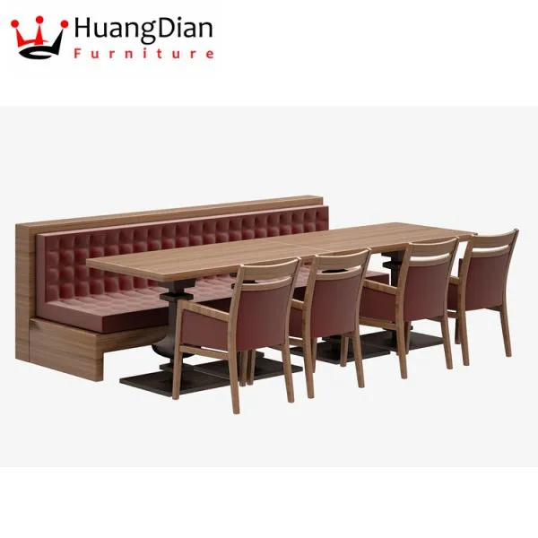 Restaurant Furniture Dining Booth Seating and Table Set (HD650) photo-2