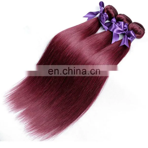 Human Hair Bundles Silky Straight 99j Remy Virgin Hair photo-4