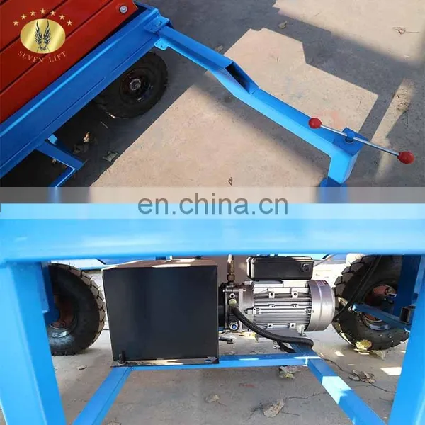 7LSJY Shandong SevenLift 500kg China Hand Operated Portable Manual Electric Scissor Lift Platform Machine photo-7