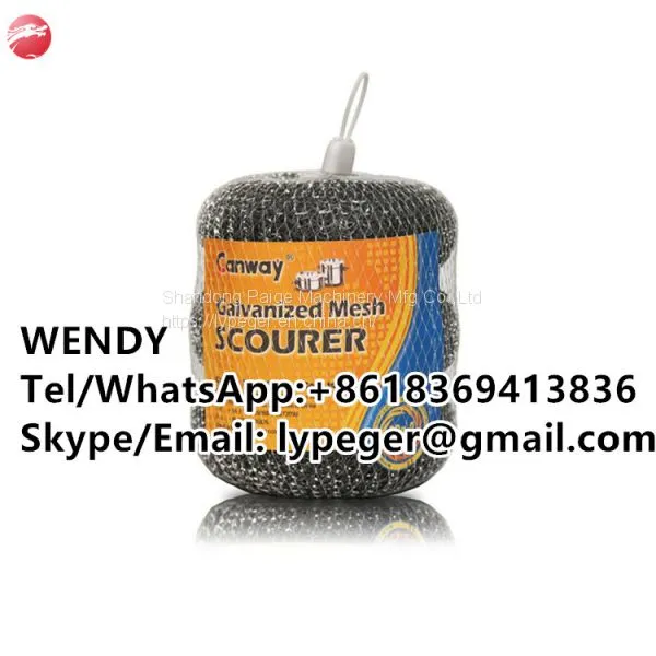Kitchen Cleaning Dish Scourer/galvanized Mesh Scourer photo-3