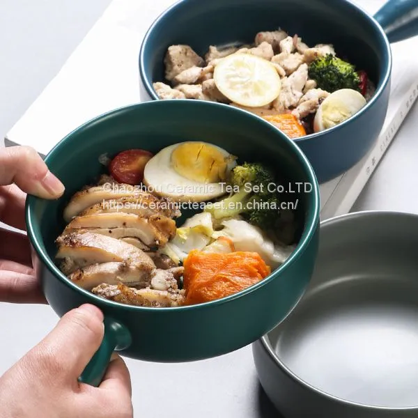 Ceramic Creative Handle Baked Breakfast Tray photo-4