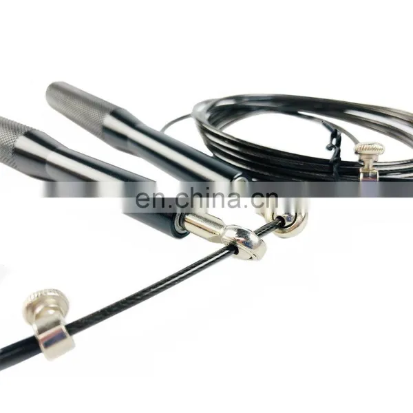 Custom Fitness Weighted Aluminum Jump Rope Bearing Adjustable Skipping Rope photo-3