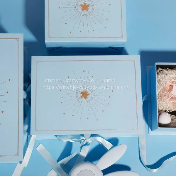 New Pink Blue Mother's Day Book Flip Gift Box Soap Flower Chocolate Cosmetic Gift Box photo-4