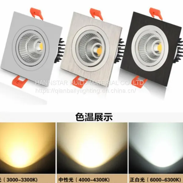 Rectangular LED Single Double Triple Heads COB Ceiling Light Downlights Gimbal Square Spot Light 110V-220V 3W-90W photo-2