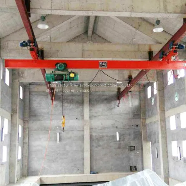 2T Span 12m Suspended Single Girder Eot Crane Remote Control Single Speed,Electric Hoist Suspension Crane photo-2