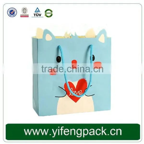 High End Design Colorful Pretty Gift Paper Bag With Magic Sticker photo-2