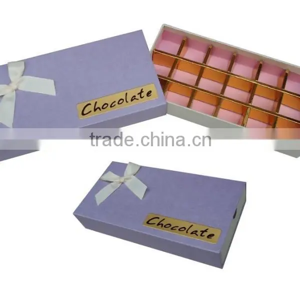 Printed Custom Design Elegant Paper Chocolate Packaging Box photo-3
