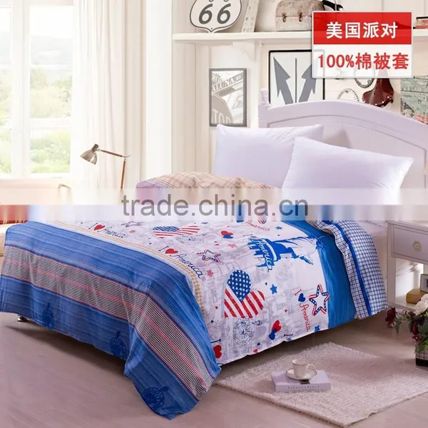 Flower Design 100% Cotton China Duvet Cover Set Reactive Printed Thick Comfoerter Cover Set photo-6