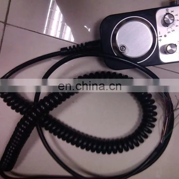 CNC Manual Pulse Generator MPG Hand Wheel Encoder 21 Cores Spring Spiral Cable photo-2