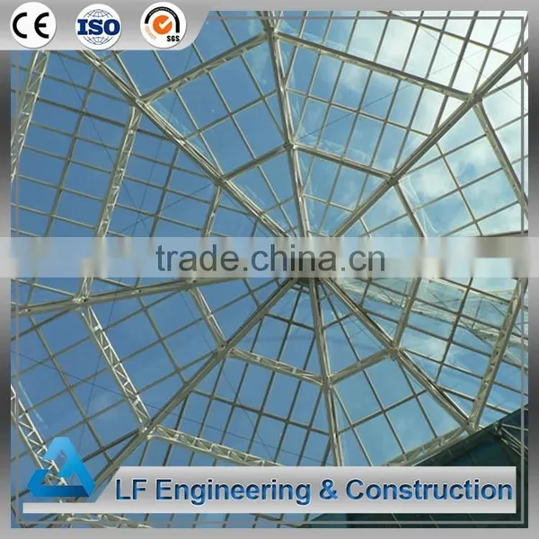 Tubular Steel Structure Fiberglass Skylight
