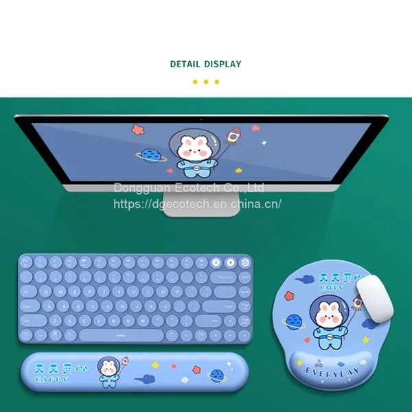 Memory Foam Wrist Pad Mouse Pads Wrist Rest For Keyboard Arm Support Custom Keyboard and Mouse Pad Custom Printing Mouse Mat Factory photo-5