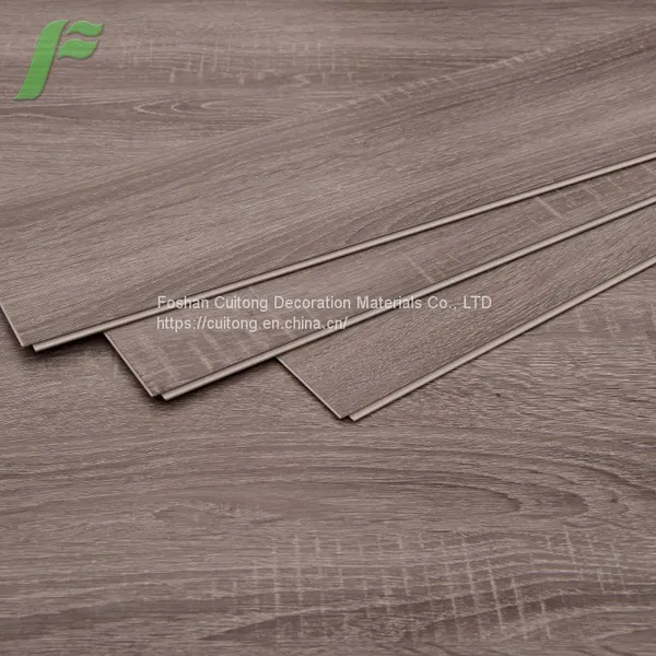 Imitation Wood Grain PVC Stone Plastic Floor Manufacturer Guangdong Wholesale SPC Sheet Floor Waterproof and Flame Retardant Office Floor Glue photo-5