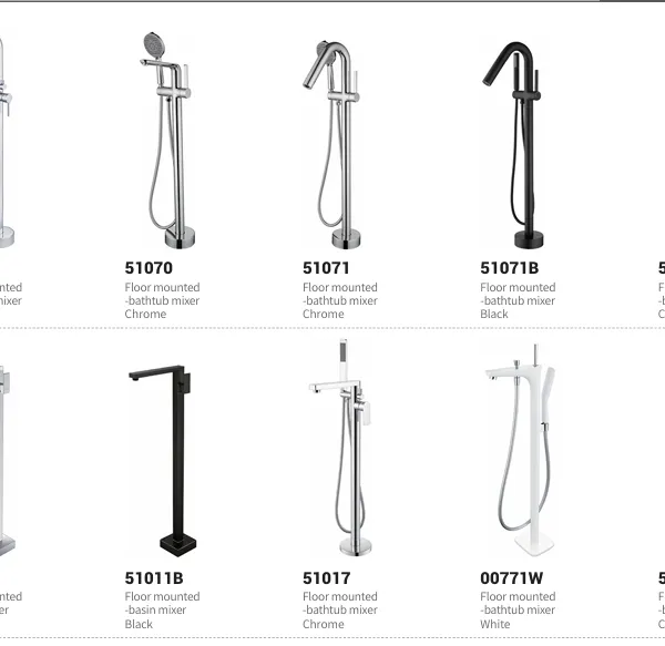 Comfortable Experience Easy Cleaning and Maintenanceas and Matches Various Styles Separate Bathtub Mixer Series photo-3