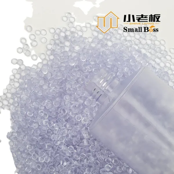 Transparent PVC Compound Granules Modified PVC for Lantern Weekly Candle Bottle Grave Candles Holder photo-3