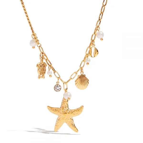 Exquisite Waterproof Minimalist Stainless Steel Gold Necklace - Custom Design photo-5