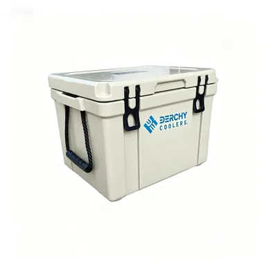 Wholesale Portable 25L Hard Cooler Box With Handle Keep Cold and Hot Food Grade Insulated Cooler for Outdoor photo-2