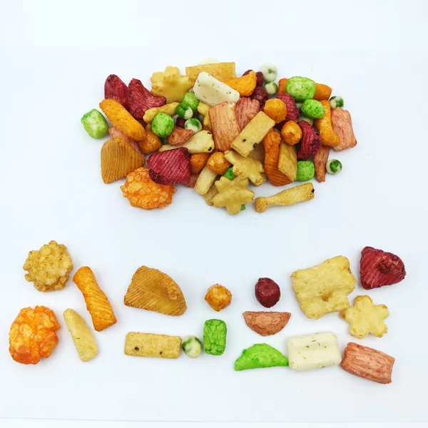 Wholesale Multicolor Mixed Rice Snacks Baked & Fried Assorted Arare Senbei for Private Label OEM Service photo-3