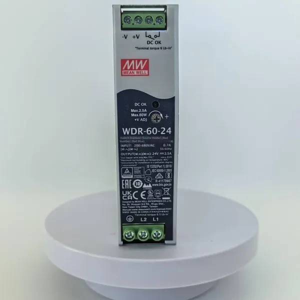 Mean Well Power Supply Model Wdr - 60 Selection: Single - Phase or Two - Phase Wide - Range Input 180~550vac, 380v Input Power Supply