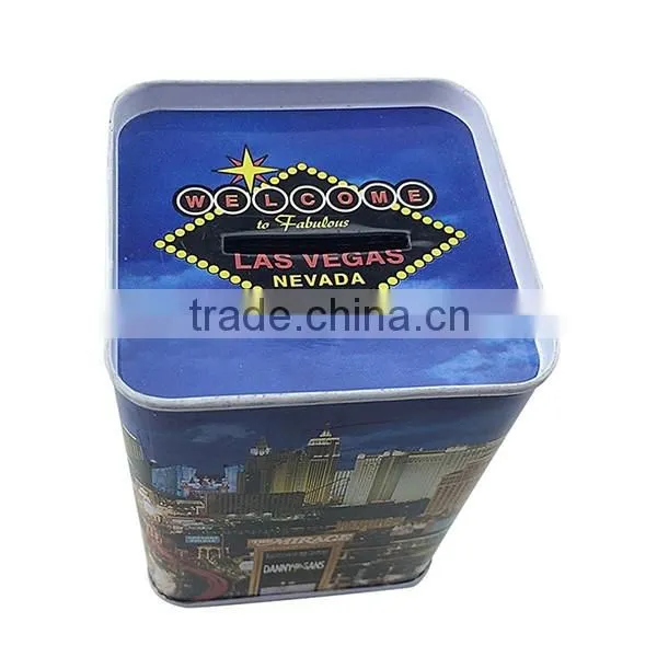 Custom Metal Coin Bank/wholesale Coin Tin Box/coin Bank Supplier Wholesale photo-3
