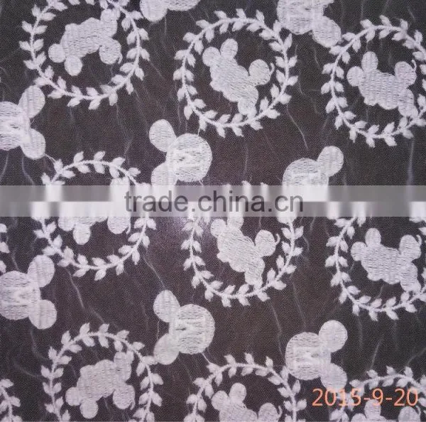 2016 Fashion Lace Accessory Organdy Embroidery Cotton Lace Fabric for Whole Sale photo-2