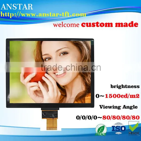 2016 Hot Sale 8 Inchwith IPS 85/85/85/85 and High Brightness Tft Lcd Module