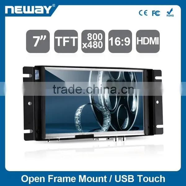 7 Inch TFT LCD Monitor, TV Wall, Open Frame LCD Monitor