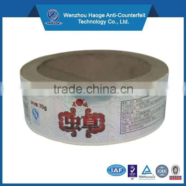 PVC Shrink label for Health Product
