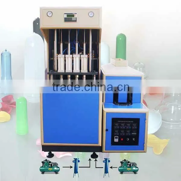 YZ-S4 4 cavity semi automatic pe bottle blower