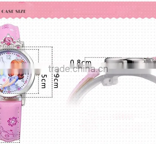 Pretty Cartoon Series Kids Watch Cheap Wholesale Fairy Tales Roles Watch for Children photo-4