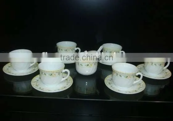 Hotel&restaurant Ceramic Cup&saucer,flower Porcelain Coffee Set photo-6