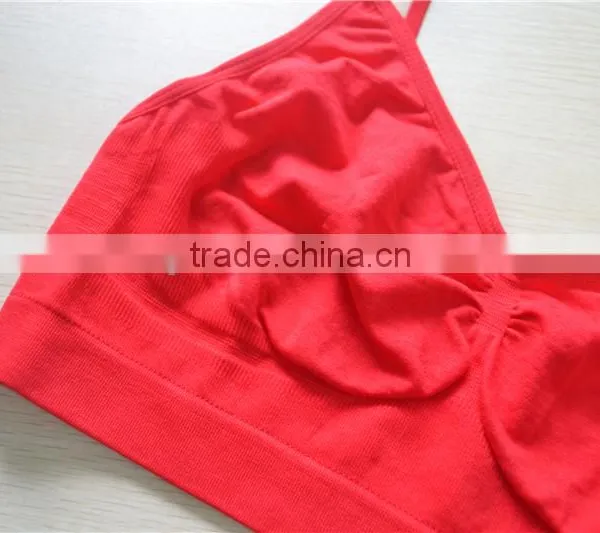 Factory Price Seamless Girls Kids Pajamas Crop Top Bra Underwear photo-3
