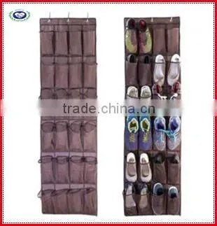 Sturdy Hanging Over the Door Shoe Organizer With 24 Large Mesh Pockets photo-2