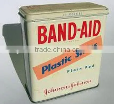 Band-Aid Metal Tin Box China Tin Supplier