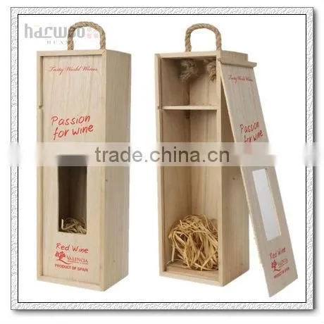 Lacquer Wood Wine Bottle Box for Single photo-6