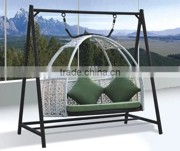 Rattan Hanging Two Seater Garden Swing