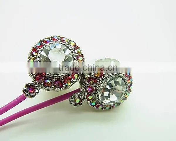 Promotional Crystal Earphone for Gift,crystal Earphone for Women,jewelry Earphone for Gift photo-5