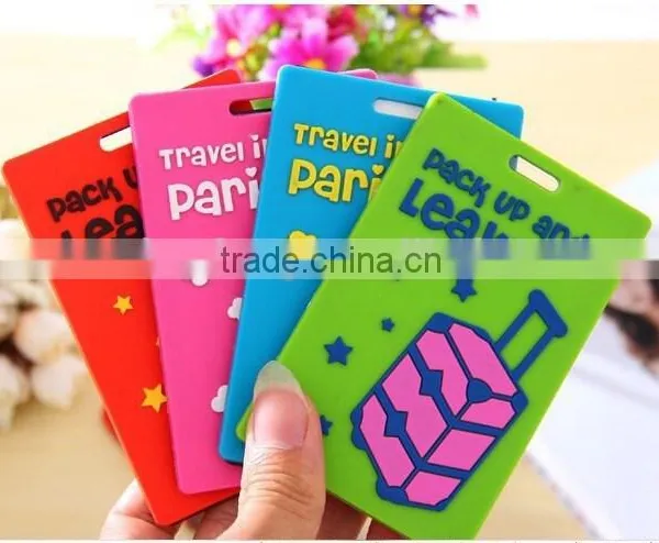 Custom Luggage Tag Soft Pvc Luggage Tag