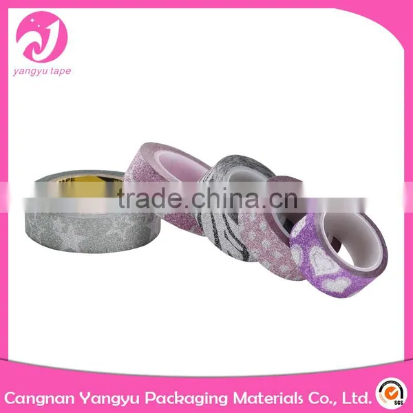 Hot Sale Decorative Glitter Paper Tape Shinny Tape