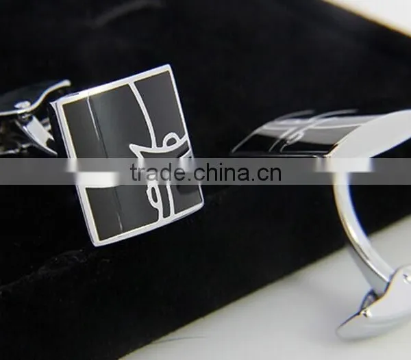 NEW Classic Enameled Elegant Customize Metal Cufflinks in Low Price Quality Choice photo-2