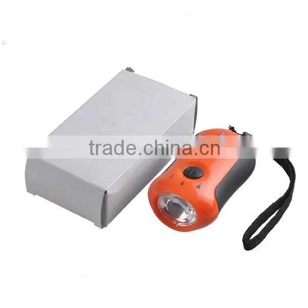 3 Modes Light Portable Plastic Dynamo LED Flashlight photo-5
