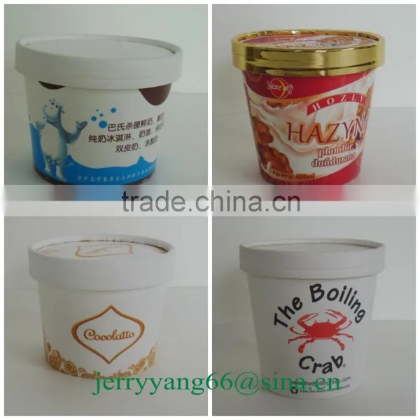 100ml Ice Cream Use Paper Printed Cups photo-6