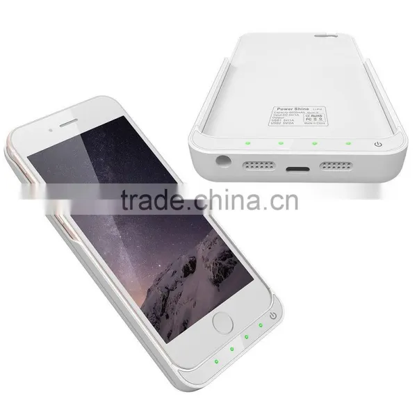 Wholesale Cheap China 6000 MAh External Battery Door Back Cover for IPhone 6, Charger Power Bank Plastic Case for IPhone 6 photo-6