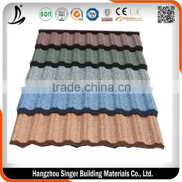 2016 Ghana Hot Sale Stone Coated Metal Roofing Tile For Metal Roofing Materials photo-6